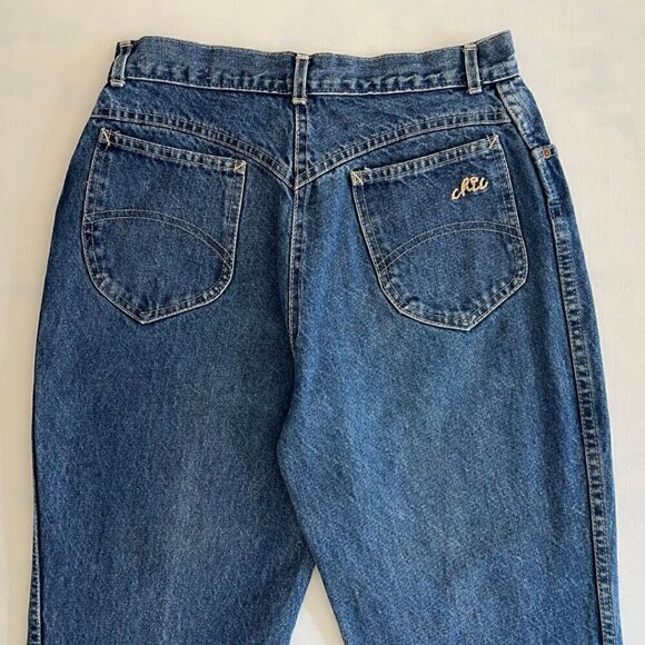 Chic Made In USA Vintage 80's Mom High Waisted Fringe Denim Jeans - Picture 6 of 9